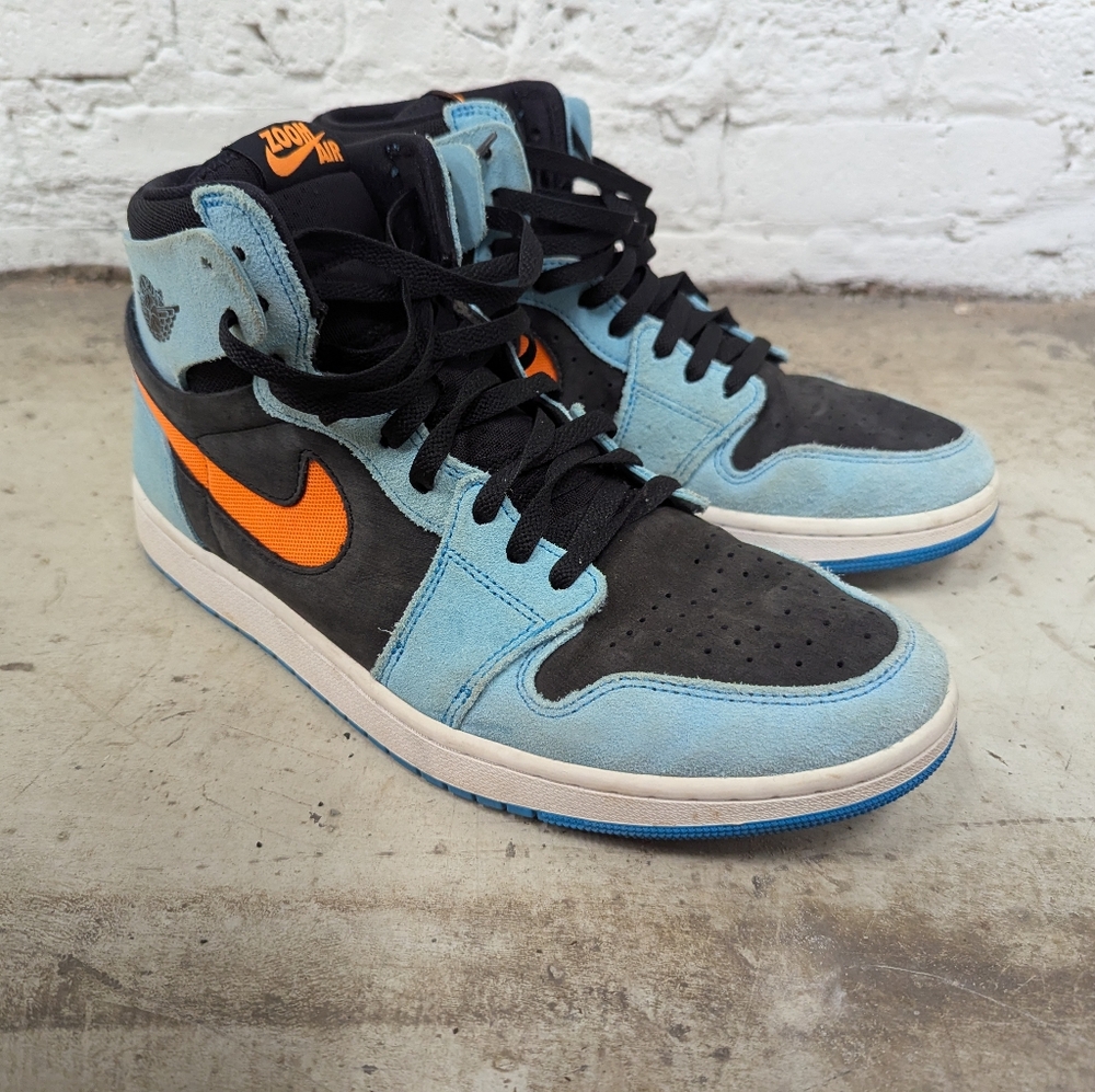 Men's Size 11 - Air Jordan 1 Zoom Comfort 2 High Bleached Aqua CitrusMen's Size